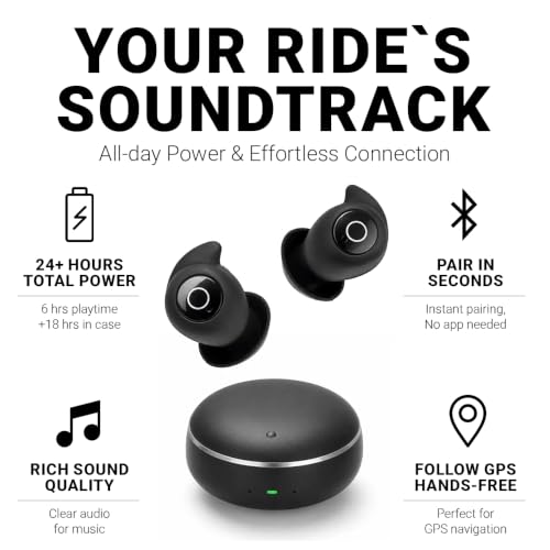 Artevive Motorcycle Bluetooth Earbuds