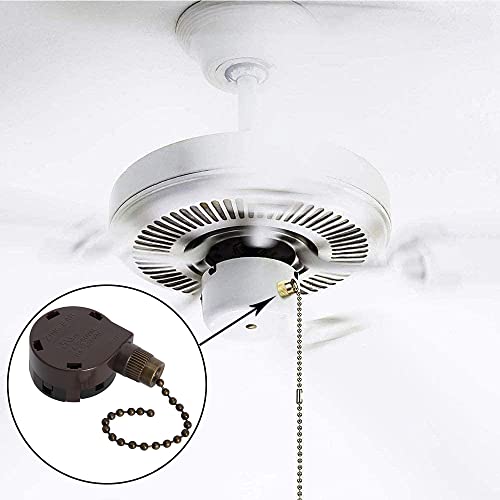 Interruptor de ventilador Zing Ear ZE-268S5 de 4 velocidades con cadena de bronce 5