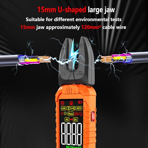Pince multimètre intelligente à fourche AC DC multimètre testeur NCV - 4