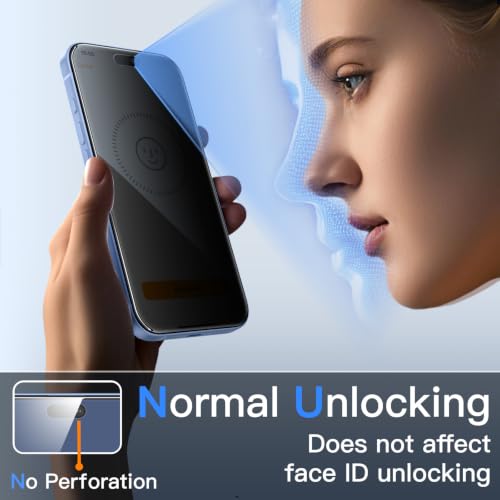 Image of JETech Privacy Screen Protector for iPhone New Pro, 2-Pack