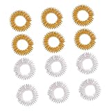 TEHAUX 20 Stück Akupressur Fingermassageringe aus Langlebigem Material Sensorische Fingerringe für...