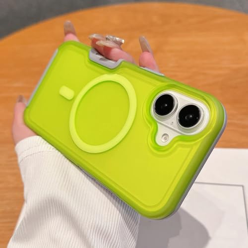 Coque magnétique iPhone 16 vert fluo épaisse : finies les rayures et les chutes de smartphone