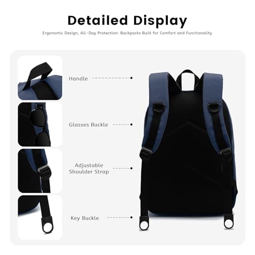 Image of Lanola School Bookbag Business Travel Laptop Backpack, Fits 15.6 Inch Laptop Bag