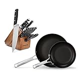 Calphalon 321 12-Piece Cutlery Knife Block Set with Built In SharpIN Technology and Classic Aluminum...