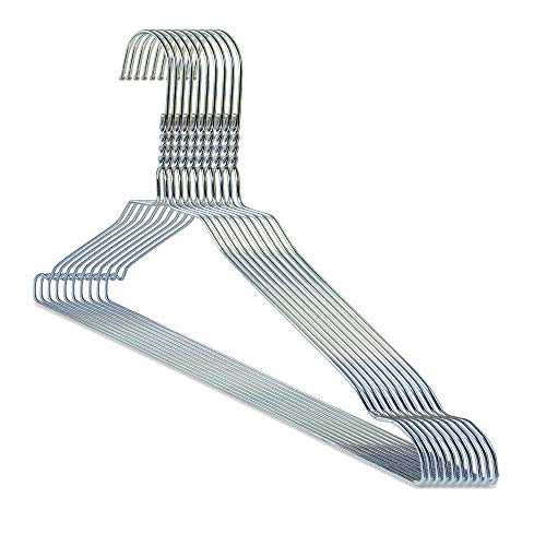 famy.Shop Drahtbügel 50 Stück, extra Starke Metall-Kleiderbügel mit 3,0mm, hochwertig verzinkt mit Kerben Cover
