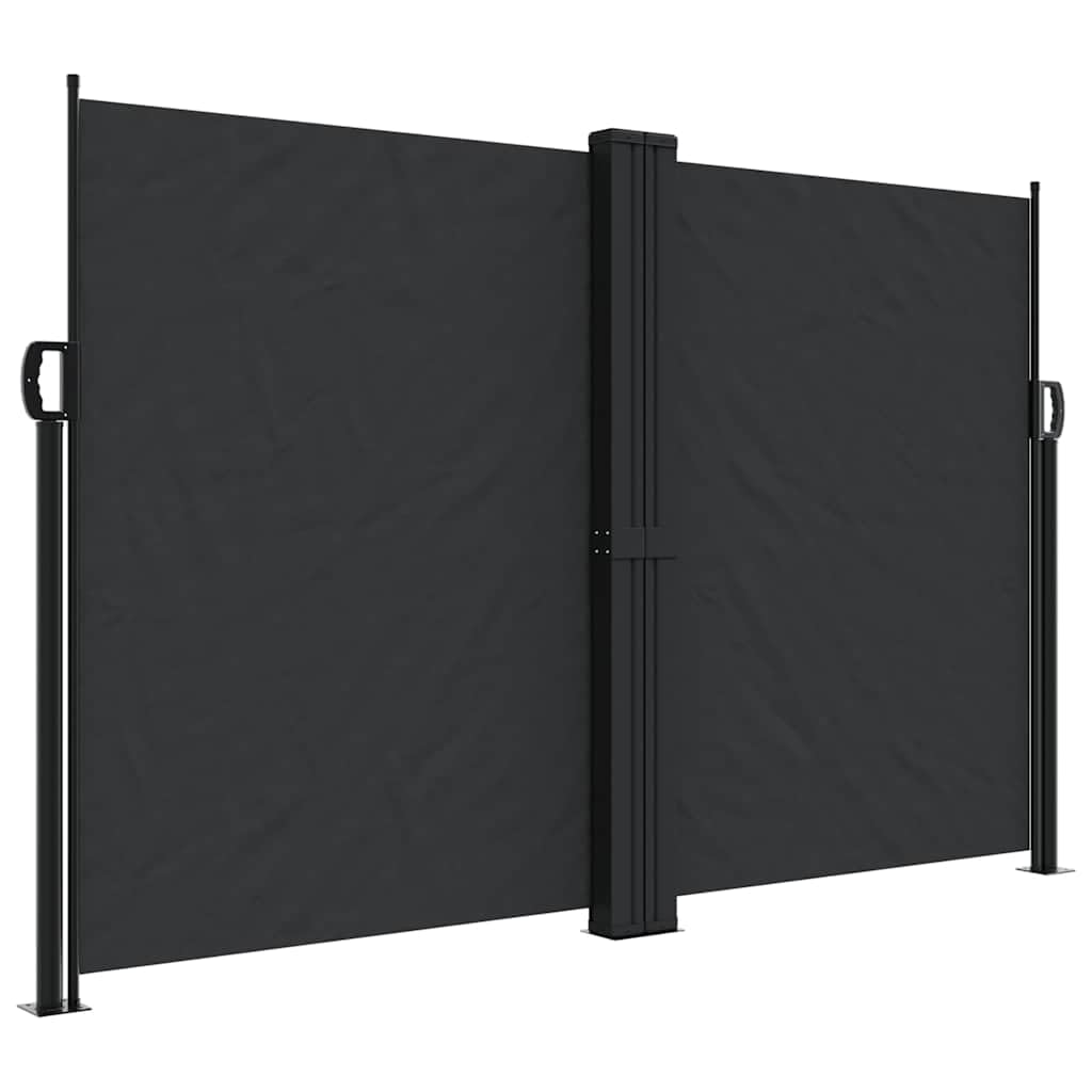 Toldo lateral extensible con marco robusto y lona de poliéster premium resistente en crema 8