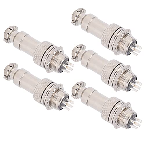 Conector aéreo Fdit GX12 4 pines 450V Pack 5 piezas miniatura 5