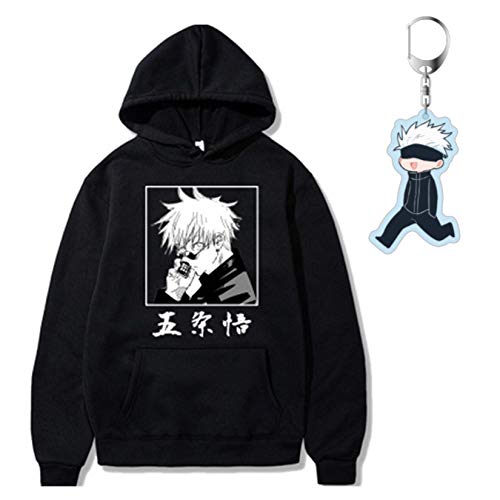 Moletom com capuz unissex Jujutsu Kaisen Jujutsu Kaisen Anime Gojou Itadori Yuji Graphic Manga pulôv