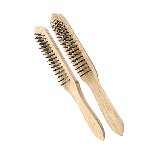 Garden Kraft 10130 2 Corps en Bois Fil d'acier brosses - Marron (2 pièces) Cover