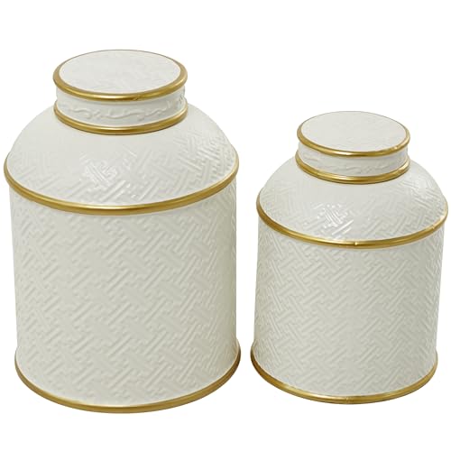 Deco 79 Ceramic Living Room Decorative Jars Decorative Container with
