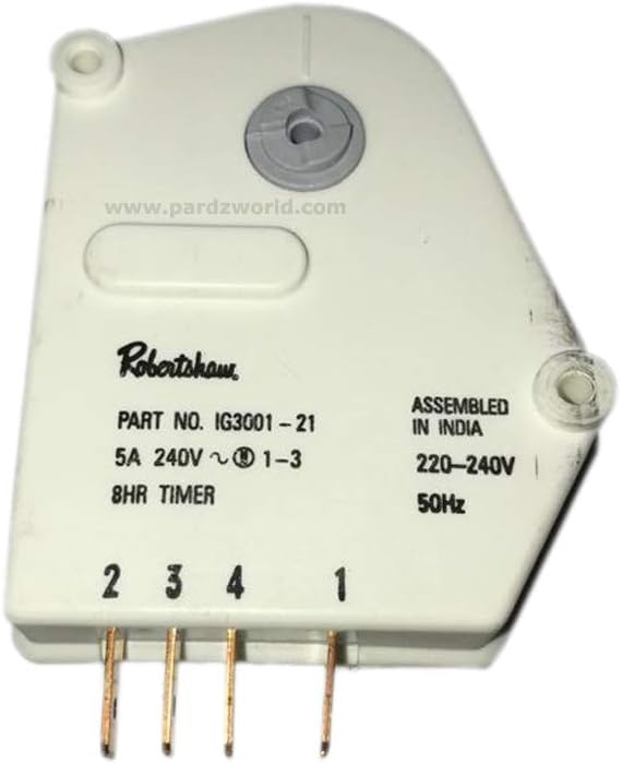 PARDZWORLD Defrost Timer 8 Hours Suitable for Godrej Frost Free/Double Door Refrigerators Match & Buy.
