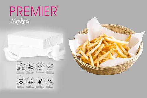 Image of Premier FunServe Tissue Paper Napkin (200 Sheets) | 50 Pulls (Pack of 4), Soft Absorbent 2ply Tissue Napkins | Disposable Table Napkins for Everyday use at gatherings, party, home, offices