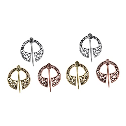 Broches Viking vintage pour accessoiriser un manteau d'hiver Healvian chic