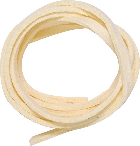 Inazuma LS-35 Synthetic Leather Suede Flat Cord, Approx. 35.4 inches (90 cm), 0, Off White