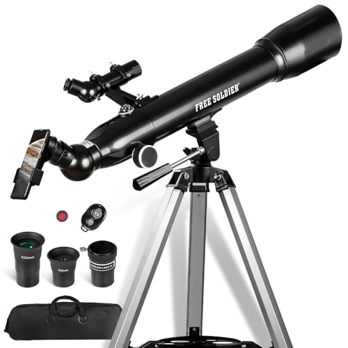 Image of Telescopes for Adults High Powered, 700x90mm AZ Astronomical Professional Refractor Telescope for Beginners Astronomy with Advanced Eyepieces, Cool Astronomy for Christmas, Black