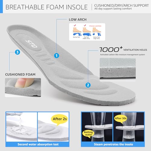 STQ Slip on Sneakers Women Walking Shoes with Arch Support Comfortable Non-Slip Nurse Shoes3