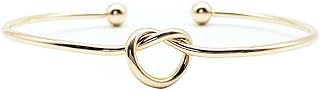 Love Knot Bangle Bracelets Love Tied Knotted Cuff Bracelets Friendship Bridesmaid Jewelry for Women