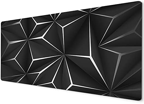 Large Mouse Pad | Mouse Pad Large | XXL Mouse Pad | Mouse Mats | Mousepad Gaming XXL | Gaming Mouse Mat Large | Mouse Mats for Computers | 60 x 30cm Mouse Mat | Geometric Black Grey Red