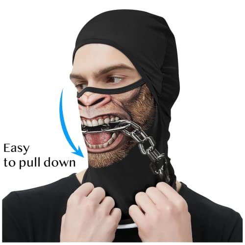 Image of Obacle Balaclava Face Mask Men Women for Sun Protection Motorcycle Fishing Raves