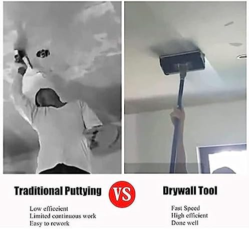 Professional 10" Drywall Flat Finishing Box Tool - Adjustable 106-165cm Aluminum Handle for Easy Plastering & Quick Clean, Ideal for Home Renovation & Repair