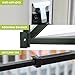 Ideal Security Sliding Door Security Bar for Patio Doors and Sliding Glass Doors, Black, Recyclable Cardboard Package, (25.75-47.5 Inches)