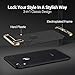 TORRAS Lock Series iPhone XR Case, 3-in-1 Luxury Hybrid Hard Plastic with Gold Trim Matte Finish Slim Thin Phone Case for iPhone XR 6.1 inches, Black