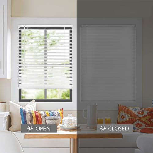 Lazblinds Cordless 1 Inch Vinyl Horizontal Mini Blinds thumb #3
