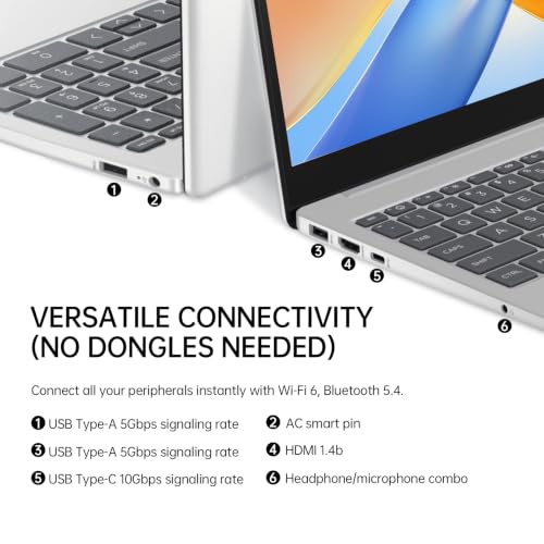Image of HP 255R G10 15.6 inch Business Laptop, AMD Ryzen 5 7535U 6-core CPU, W11 Pro