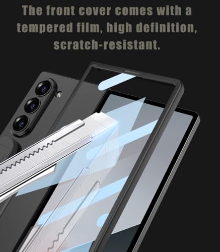 Coque pour Galaxy Z Fold 5 protection écran intégrée étui rose