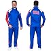 Costume Agent Beer Fest USA Blue and Red Tracksuit Jacket and Pants Halloween Costume Cosplay, Medium