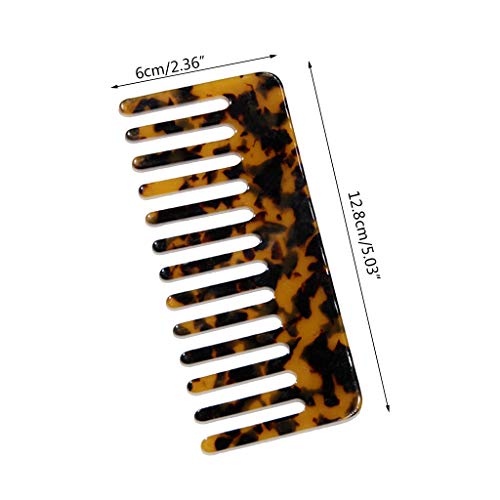 Peine masajeador para cabello color mármol leopardo miniatura 5