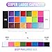 UCANBE Athena Face Body Paint Oil Palette, 20 Colors Large Black White Professional Flash Tattoo Halloween SFX Party Artist Costume Festival Stage Cosplay Full Size Makeup Painting Kit 168g