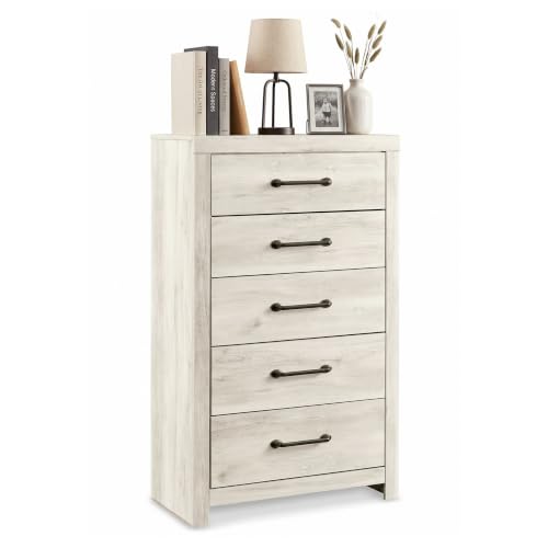 Signature Design by Ashley Cambeck 5-Drawer Chest of Drawers, Tall Dresser