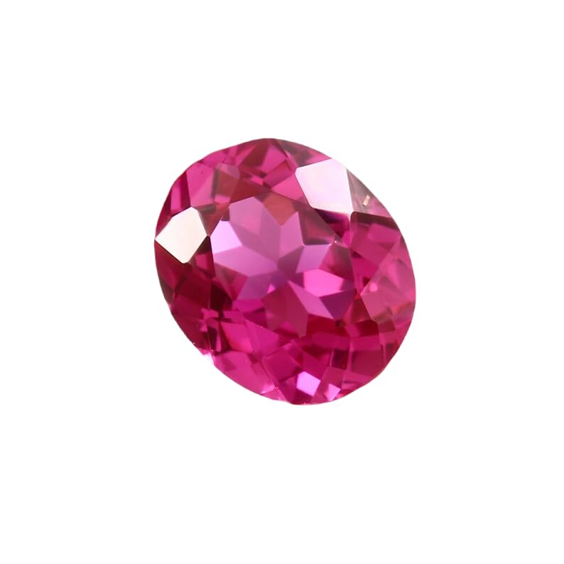 Rubellite tourmaline naturelle 13x11mm gemme ovale pour bague et pendentif