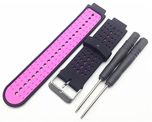 Bracelet pour Garmin Forerunner 235 anti irritation en silicone souple avec outils inclus