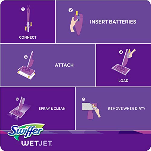 Swiffer Wetjet Hardwood Mop Pad Refills For Floor Mopping And Cleaning, All Purpose Multi Surface Floor Cleaning Product, 17 Count #TOP5