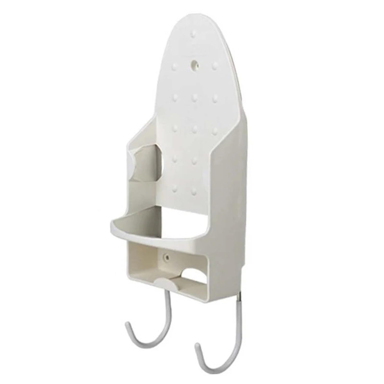 ENWWCH Ironing Board Holder Wall Iron Hotel Household Mounted Shelf Hanger For Bathroom For Bathroom(White)