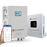 ECO-WORTHY Home Power Station Backup, 48V 314Ah(V1) LiFePO4 Battery with 5kW Inverter, WiFi Support, Communication-Ready for Home Backup, Emergency Use, and Solar Energy Systems