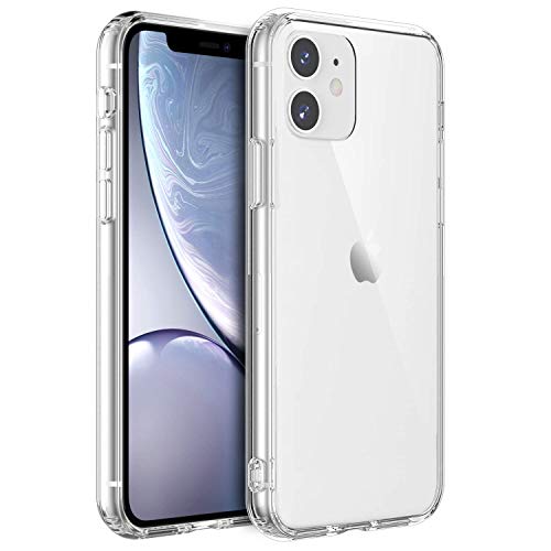 Shamo's Compatible with iPhone 11 Case, Clear iPhone 11 Cases Shock Absorption with TPU Silicone Bumpers Anti-Scratch Cover, HD Clear Transparent for iPhone 11 6.1 inch (Clear)