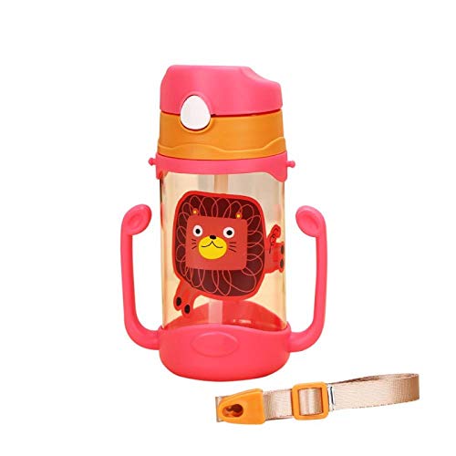 NO BAND 250ml Cute Baby Cup Niños Niños Aprenden Alimentando Agua Potable Mango de Paja Biberón Taza de Entrenamiento Baby Feeding Cups-400ml-R_United_States