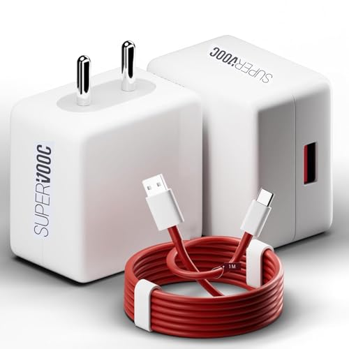 Image of NIZIX Supervooc 65W Fast Charging Adapter With Type-C Cable VOOC /Dash /Dart /Warp Charge Compatible With Onepls /Realme /Oppo /Redmi /Xiaomi /Poco /iQOO /Samsung Devices