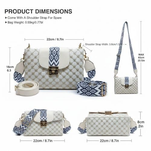 Image of Women's Girls Color Block Cross Body Sling Bag with Printed Belt | 1