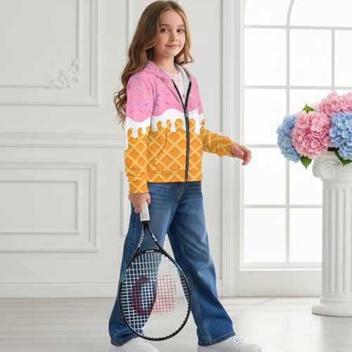 Unisex Boys Girls Zip Up Hoodies Sweatshirts Kids Long Sleeve Hooded Jacket Pullover with Pockets Fall Clothes3