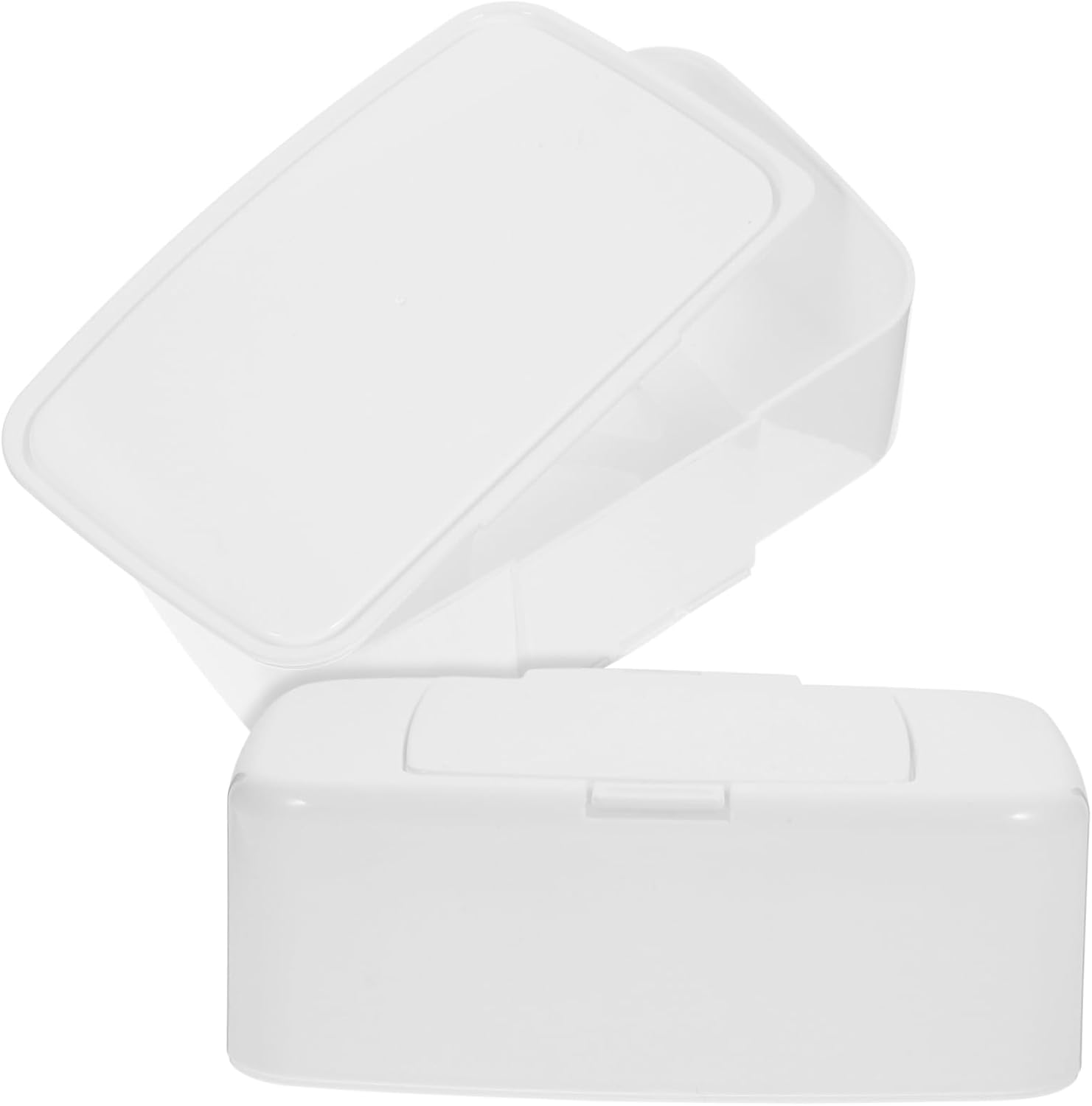 VALICLUD 2pcs Refillable Wipe Holder Compact Wipes Dispenser for Travel Home Fits Diaper Bag Easy One-Handed Use Modern Design for Living Room Bathroom