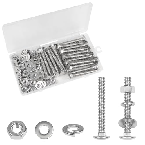 Tornillos de carro 1/4-20 x 2 para evitar el óxido y aflojamiento en estructuras de madera