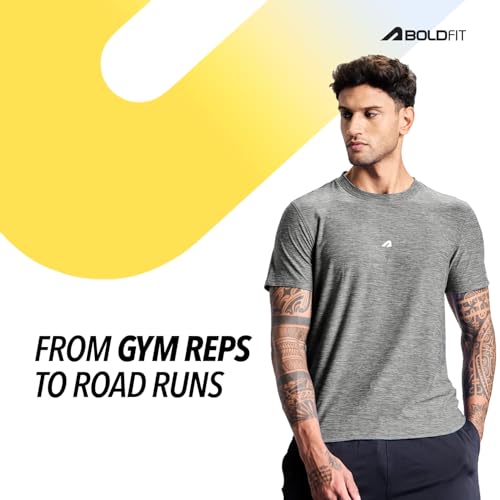 Image of Boldfit Tshirt for Man Regular fit Gym t Shirts for Men Workout Active wear t Shirt for Man Running Mens t-Shirts Running Tshirt for Men Workout Gym wear Mens
