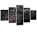 YUANJUN Wydruki na płótnie 5 paneli kreatywny prezent oprawiony 5-częściowy obraz na ścianę obraz sztuka wydruk obrazy XXL giclee płótno wydruk jurajski