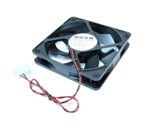 Image of Fourdot 120mm 5Inch Computer Cabinet Cooling Fan 12V 3000RPM with Molex SMPS Connector Model 12025