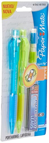 Lapiseira Paper Mate Quick Flip 0.7 - Blister c/2 Sortida