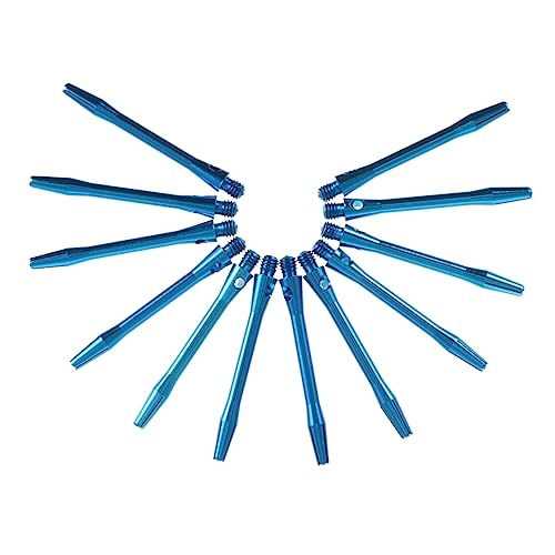 MUELODSIC 12pcs Lightweight Aluminum Dart Shafts Sky Threaded Rods for Outdoor Games Dart Accessories for Home Office and Game Rooms